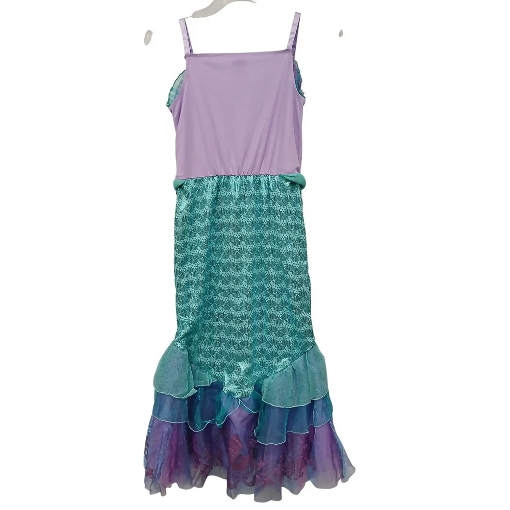 Disney Store Princess Little Mermaid Ariel Halloween Costume Girls 11/12 Purple - Picture 4 of 5